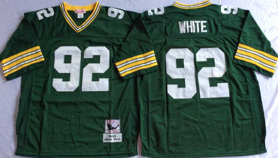 Packers 92 Reggie Green M&N Throwback Jersey->nfl m&n throwback->NFL Jersey